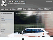 Tablet Screenshot of fahrschule-haas.de